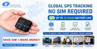 Traceur GPS jetable avec batterie 5 ans, sans carte SIM, Bluetooth, compatible AirTag, avec application Android et iOS