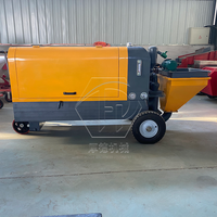 Haute efficacité 220v 380v électrique Diesel petit mur ciment béton mortier pulvérisateur pas cher prix plâtre pulvérisation Machine pompe