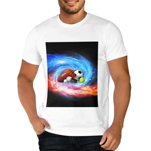 100% cotone 180 grammi stampa digitale bianco t-shirt modello personalizzato entrambi i lati coppia regalo di moda rapido asciutto traspirante - Product Image 1