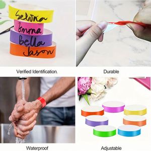 Custom Bracelets Waterproof Tyvek Wristband Event Raffle Wrist Strap <b>Playground</b> Bracelet Wrist Strap - Product Image 6