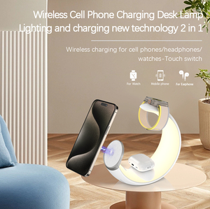 2024 El más nuevo cargador inalámbrico 3 en 1 Luz nocturna Compatible con <span class=keywords><strong>iPhone</strong></span> 15/14/<span class=keywords><strong>13</strong></span> <span class=keywords><strong>Pro</strong></span> Max iWatch para <span class=keywords><strong>Airpods</strong></span> 3 con función PD - Product Image 3