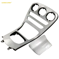 Revêtement de panneau de commande central intérieur en fibre de carbone argentée de haute qualité pour Mercedes Benz W205 C250 C300 C43 C63S AMG
