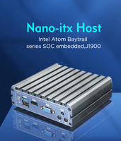 Mini serveur informatique Piesia CPU J4125, ordinateur industriel économique, I7 I5 I3, PC barebone sans ventilateur, mini Nano ITX Host DDR3 8 Go 4 ports LAN MINI PC