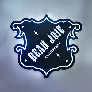 LED Illuminated Champagne <b>Holder</b> Rectangular Bar Display With Light Feature Easy Installation - Product Image 4