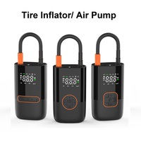 Wireless Digital 19mm 150psi Tire Inflator with Tire Pressure Monitor 4000mAh ABS Electric Air Compressor Pump Portable