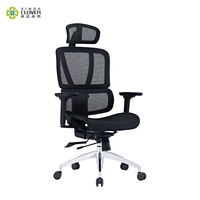 Chaises de direction de luxe Chaise de directeur pivotante moderne Chaise de bureau en maille avec appui-tête