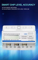 VOLTRIQ 380V Meter Energi LCD Multifungsi Meter Energi Rumah Pintar WiFi Meter Energi Satu Fasa Tiga Fasa Empat Kawat Meter Energi APP