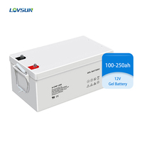 Batterie 12v 200ah 250ah 100ah gel à cycle profond prix Batteries plomb-acide à énergie solaire