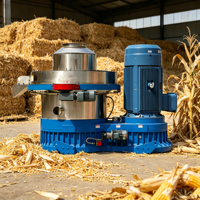 Machine à granulés de biomasse à matrice annulaire verticale pour la fabrication de granulés à partir de tiges de maïs et de paille, destinée aux déchets agricoles, au combustible et à l'alimentation animale