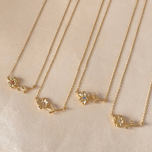Colar de Pingente de Flor de Aniversário em Aço Inoxidável com Certificação CE, Presente para o Dia das Mães - Product Image 3