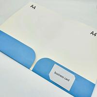 Carpeta Portadocumentos Azul, Organizador de Papel para Presentaciones, Carpeta de Archivo para Papel A4 A5, Carpetas Personalizadas con Bolsillos