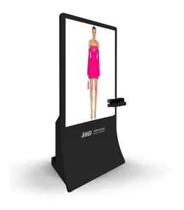 مرآة رقمية ثلاثية الأبعاد بنظام عرض تفاعلي وإشارة رقمية بحجم 55 بوصة، مرآة ذكية رقمية للاستخدام في غرف الواقع الافتراضي مع وضع O2O