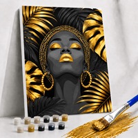 Kit de peinture par numéros Golden Paints, motif femme nue moderne, sur toile de coton, coffret cadeau