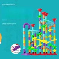 Marble Run Toys Diy Maze Ball Track Marble Run Toy Set Stem Toy Large Intelligent Marble Run Game Set 197 pièces Blocs
