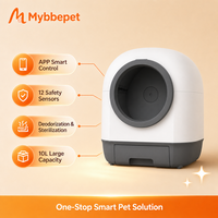 Bac à litière intelligent Dolphin MAX CH-ICB015, toilette automatique pour chat à nettoyage automatique, contrôle par application, réservoir de 9 L, espace super spacieux de 80 L