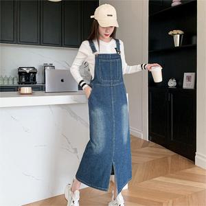 Robe longue décontractée d'été en <span class=keywords><strong>jean</strong></span> à taille empire, col bateau, sans manches, avec poches, pour femme, collection 2024, vente en gros - Product Image 3
