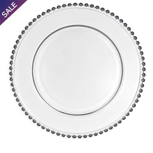 Plato Desechable Plateado para Eventos, Banquetes y Bodas en Hoteles - Product Image 2