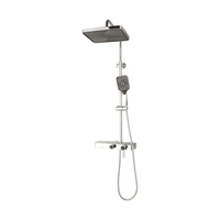 Meilleur prix Colonne de douche ronde moderne classique en acier inoxydable avec mitigeur