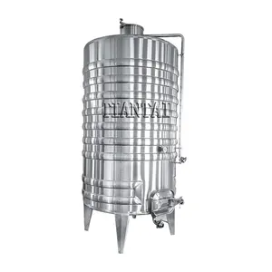 2000l स्टेनलेस स्टील वाणिज्यिक शराब बनाने के उपकरण उज्ज्वल बियर टैंक वाइनरी किण्वक टैंक
