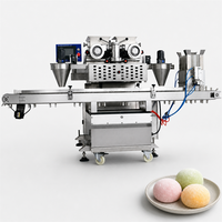 Machine automatique d'encrustage et d'alignement de barquettes certifiée CE HJ-860BP pour la production de glaces mochi avec alimentation par barquettes