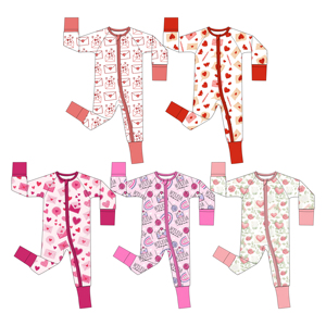 Weiwei Tre Đồ Ngủ Bán Buôn Hoa Bí Ngô Màu Hồng Ruffle Dài Tay Áo Quần Pajama Đặt Thời Trang Cô Gái Quần Áo - Product Image 1