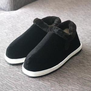 Chaussons de loisirs pour hommes et femmes, chauds pour l'hiver, faits à la main, en coton, doublés de polaire, respirants, antidérapants, à bout épais, semelle à bulles - Product Image 3