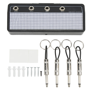 Boîte de rangement pour fiches de <span class=keywords><strong>guitare</strong></span>, <span class=keywords><strong>support</strong></span> mural pour <span class=keywords><strong>amplificateur</strong></span> de <span class=keywords><strong>guitare</strong></span>, <span class=keywords><strong>support</strong></span> pour clés avec 4 porte-clés - Product Image 1