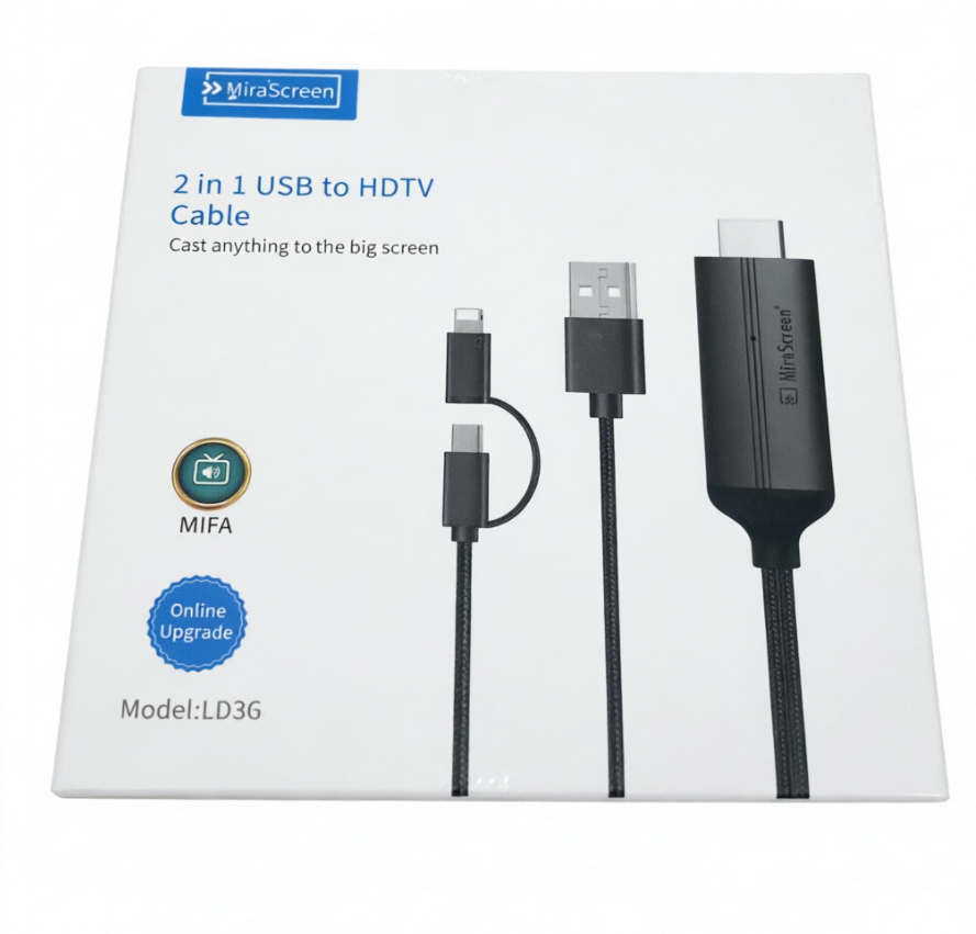 Noir - LD36 Apple + Type-C 2-en-1
