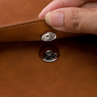 Porte-documents A4 personnalisé en cuir PU avec fermeture magnétique, pour documents, reçus, contrats, avec logo, pour classement multiple