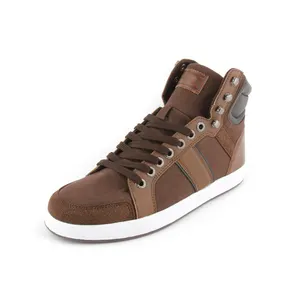 Retro casual basketball style shoes high top leather sneakers for men zapatos baloncesto