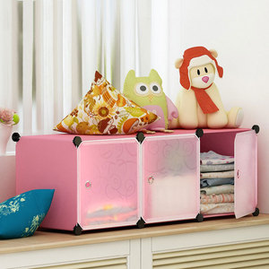 Armoire de rangement de jouets en plastique moderne simple avec séparateurs d'étagères pour une utilisation au sol bas dans le salon chambre <span class=keywords><strong>baie</strong></span> <span class=keywords><strong>vitrée</strong></span> balcon - Product Image 2