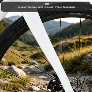 Vélo de route en alliage d'aluminium 700C <span class=keywords><strong>Shimano</strong></span> <span class=keywords><strong>105</strong></span> <span class=keywords><strong>2x11</strong></span> vitesses Fourche en carbone Freins à disque hydrauliques - Product Image 6