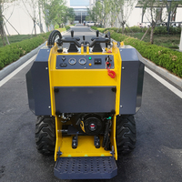 Mini-chargeuses sur pneus S370, chargeuse sur pneus à essence, moteur R420D, haute efficacité, compacte, capacité de charge de 210 kg, ferme, jardin