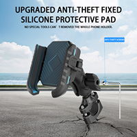 Support de téléphone pour guidon de vélo et de moto WUPP à libération rapide, antivol, avec protection contre les chocs