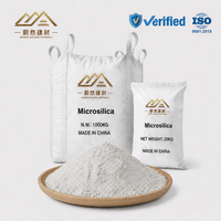 Poudre de microsilice en vrac, additif pour béton réfractaire, gris clair, faible perméabilité, à haute teneur en SiO2 (94 % SiO2)