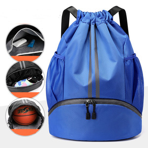 Gym Sports Drawstring Backpack Bag Fashion Hot Selling High Quality Custom Logo Printed Promotion Durable Polyester Customized