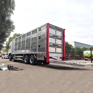 Camion de transport de bétail à température constante en alliage d'aluminium Chenglong 8x4 pour la livraison de bovins, de porcs, de moutons et de chevaux - Product Image 4
