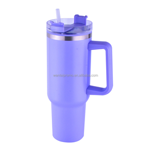 Mug de voyage isotherme en acier inoxydable de 40 oz <span class=keywords><strong>avec</strong></span> poignée et doublure en plastique, <span class=keywords><strong>bouteille</strong></span> d'eau - Product Image 2