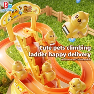 Đồ chơi trượt hình vịt và thỏ dễ thương dành cho trẻ em, đồ chơi giáo dục bò trèo đường ray cho bé trai và bé gái - Product Image 2