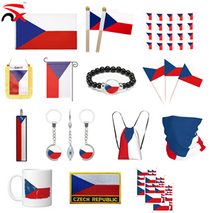 Bandera Colgante para Auto de la República Checa de Alta Calidad con Flecos Dorados, Mini Bandera Nacional para Espejo Retrovisor, Decoración Patriótica - Product Image 6