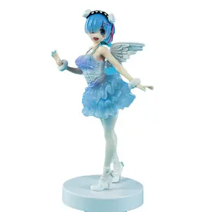 Anime Re: Life in a Different World from the Ground Up Angel Rem/Demon Ram Cute Standing Pose PVC Activity Figure