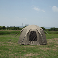 Tente de camping gonflable automatique imperméable pour 2 personnes, dôme Oxford avec une chambre pour les aventures en plein air