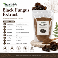 Premium Zwarte Zwam Vruchtlichaam Extract Poeder 10:1 20:1 Verhouding 30% Polysacchariden Wateroplosbaar Botanisch Poeder
