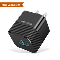 Adaptateur secteur USB C double port 25W, chargeurs de téléphone portable pour iPhone, charge rapide, chargeurs pour téléphone portable