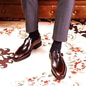 New Men's English-style Lace-up Oxford Shiny Casual <b>Shoes</b> for Autumn Anti-slip Breathable Waterproof <b>Height</b> <b>Increasing</b> Features - Product Image 4