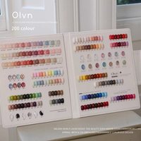 Olvn 2026 Nouveau Kit de Gel à Ongles Multicolore 200 Couleurs Haute Qualité Longue Durée Non Toxique Gel UV pour Salon de Manucure DIY Vente en Gros ODM/OEM