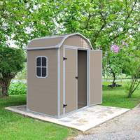 Abri de jardin en plastique à toit à pignon, vente en gros, abris en plastique de haute qualité, abri à outils extérieur, remise à outils