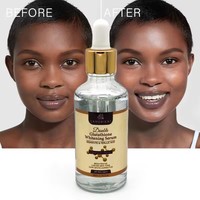 Sérum visage blanchissant au collagène sérum anti-âge de soin de la peau de marque privée correcteur de taches sombres en or 24 carats