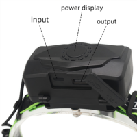 Lampe frontale rechargeable super lumineuse à LED blanche, zoomable, longue portée, mise au point réglable, sortie USB, batterie externe, détecteur de mouvement, camping