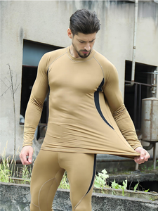 Ensemble de <span class=keywords><strong>sous</strong></span>-vêtements thermiques <span class=keywords><strong>pour</strong></span> hommes, couche de base de sport, haut et bas à manches longues, caleçons à séchage rapide, leggings <span class=keywords><strong>pour</strong></span> <span class=keywords><strong>ski</strong></span>, course et fitness - Product Image 6